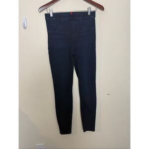 SPANX Dark Wash Jean-ish Ankle Leggings Skinny Pull On Shaping Jeggings Women’s